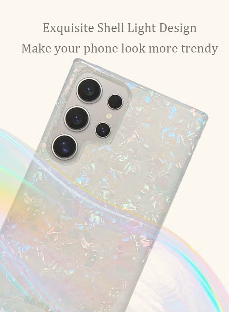 Samsung Galaxy S24 Ultra Case Cover Shiny Bling Support Wireless Charging Shockproof Camera Len Protection Soft Edge Comfortable Touch Feel Hard Back Cover Phone Accessories Protector - Image 2