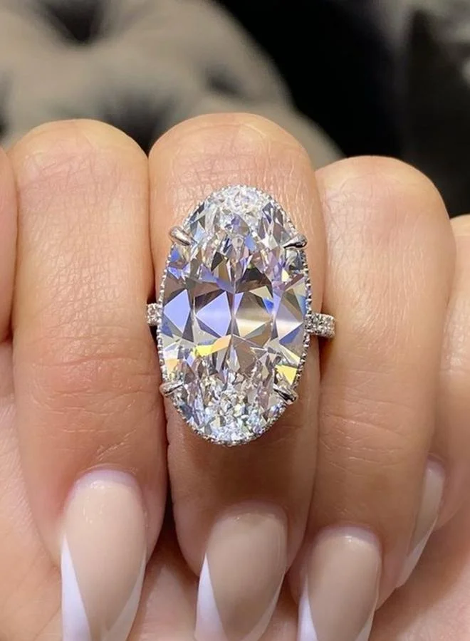 Take Two Embellished Oval Cut Ring