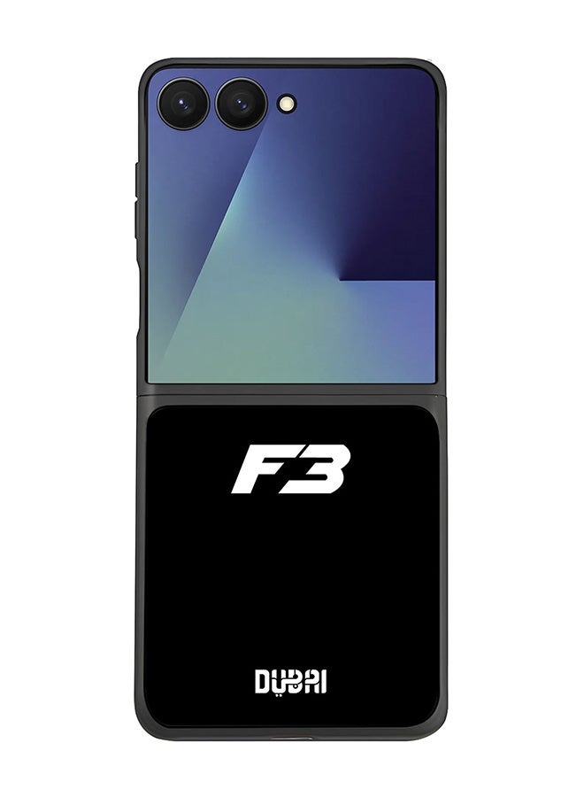 For Samsung Galaxy Z Flip7 Case,Slim fit Camera Protection, Shockproof Thin Phone cover  -  Faz3 Dubai Black