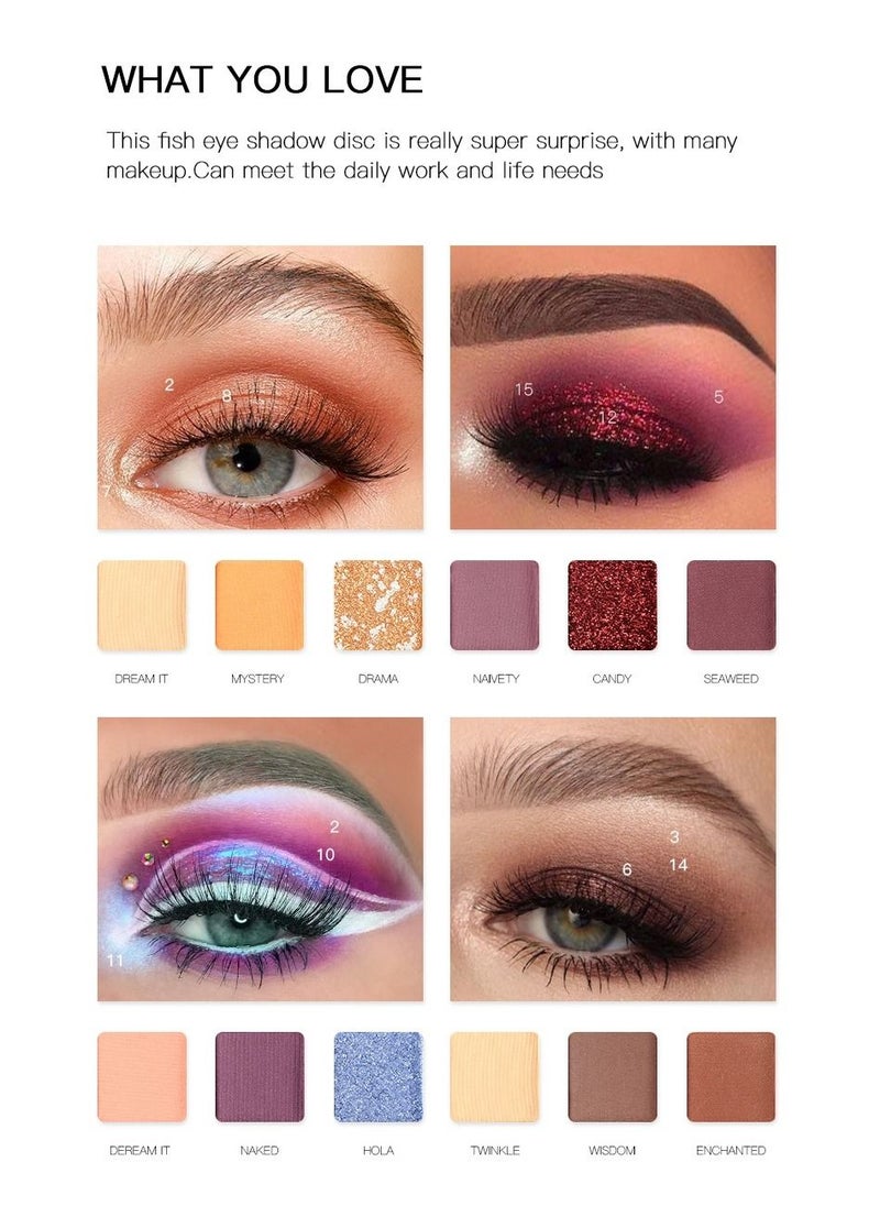 pudaier - 18 Colors Nude Eyeshadow Palette Long Lasting Multi Reflective Shimmer Matte Glitter Pressed Pearls Eye Shadow Makeup Pallet - Image 1