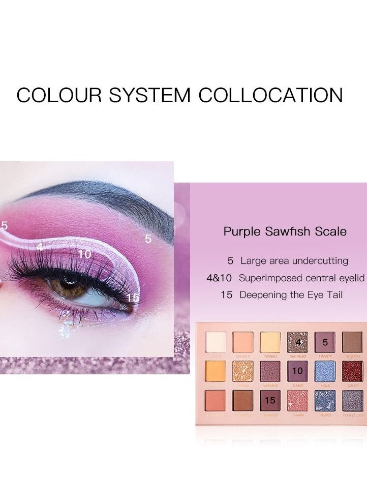 pudaier - 18 Colors Nude Eyeshadow Palette Long Lasting Multi Reflective Shimmer Matte Glitter Pressed Pearls Eye Shadow Makeup Pallet - Image 1