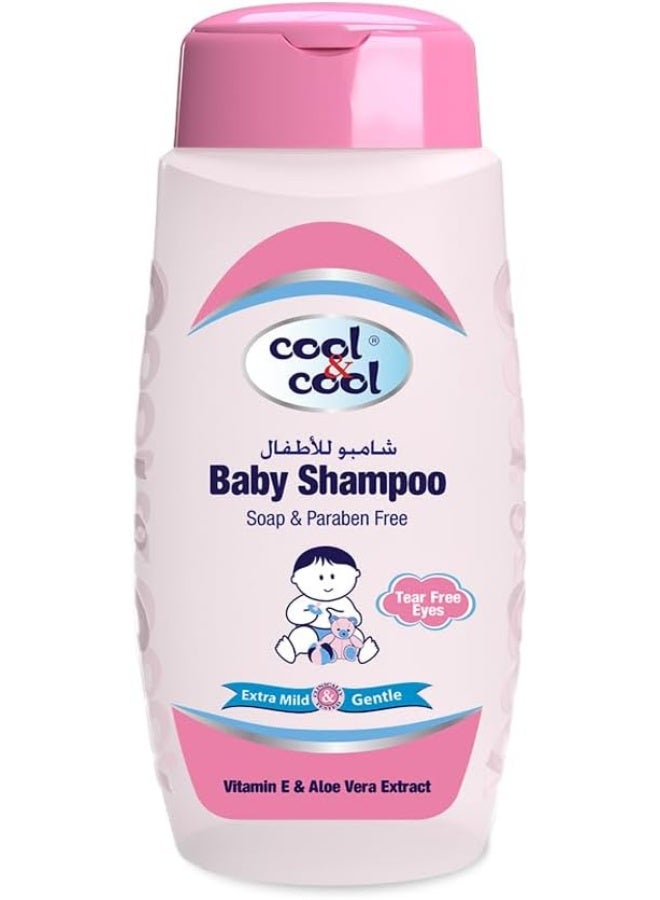Cool & Cool Chamomile And Vitamin-E With Extra Mild Formula Baby Shampoo 60Ml - Tear Free, Alcohol Free, Paraben-Free, Dye Free