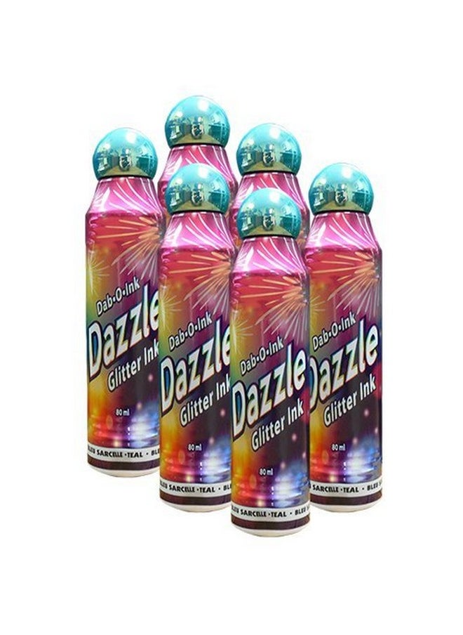 Dazzle - Six Pack 3Oz Teal Bingo Dauber - Image 1
