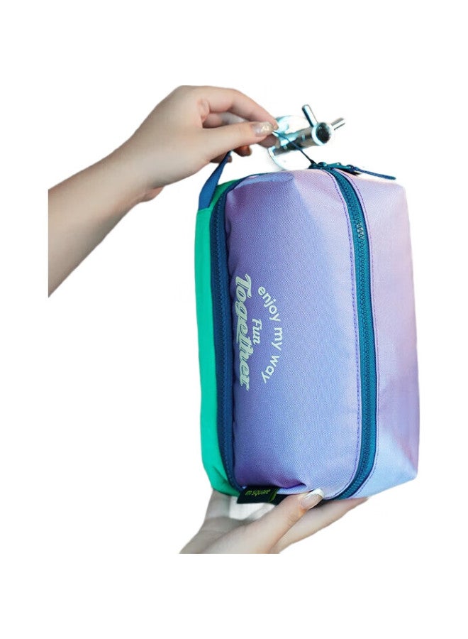 M Square Travel Toiletry Bag, Makeup Bag, Large Capacity Portable High-end Wet And Dry Separation Travel Storage Bag For Business Trips - Image 2