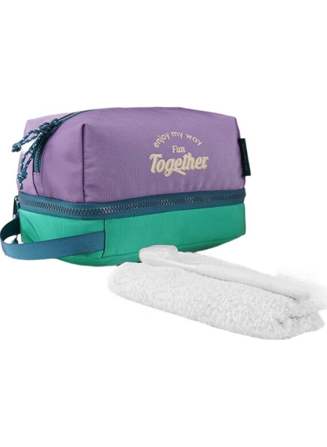 M Square Travel Toiletry Bag, Makeup Bag, Large Capacity Portable High-end Wet And Dry Separation Travel Storage Bag For Business Trips - Image 1