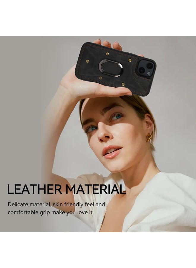 اس-توب جراب لهاتف iPhone 14 Plus مزود بحلقة مدرعة ومحفظة وغطاء خلفي للهاتف - Image 4