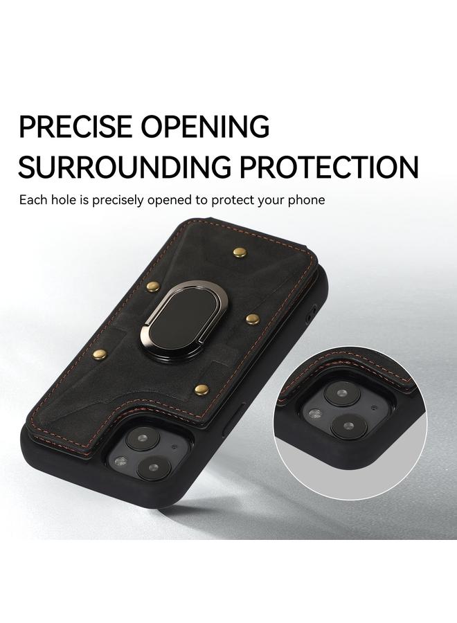 اس-توب جراب لهاتف iPhone 14 Plus مزود بحلقة مدرعة ومحفظة وغطاء خلفي للهاتف - Image 5