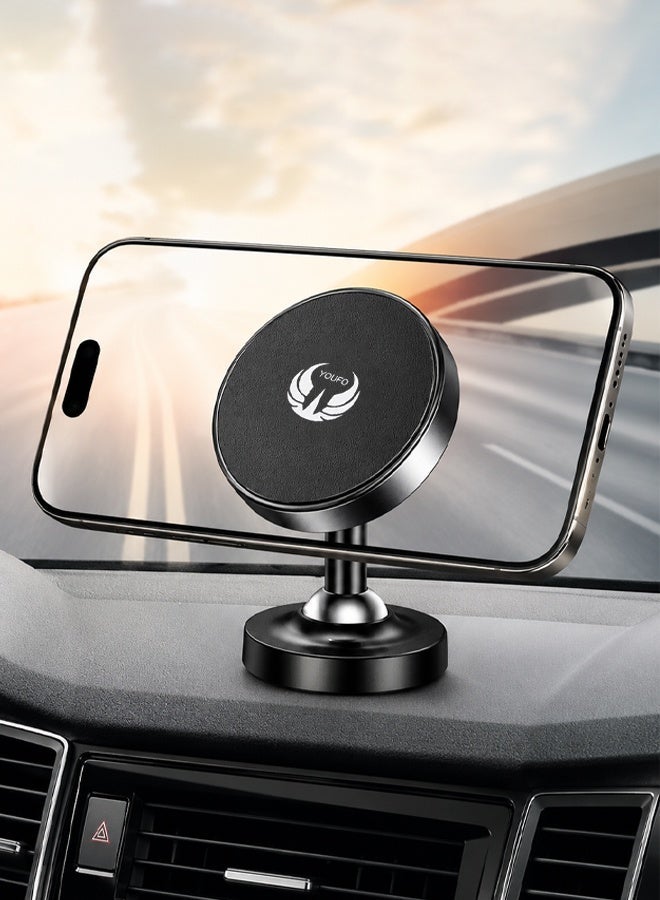 YOUFO Magnetic Car Phone Holder Y4794 Strong N50 Magnet 360 Degree Rotation Dashboard Mount Compact Stable Mobile Stand Universal Fit Secure Grip ERPCY4794 - Image 5