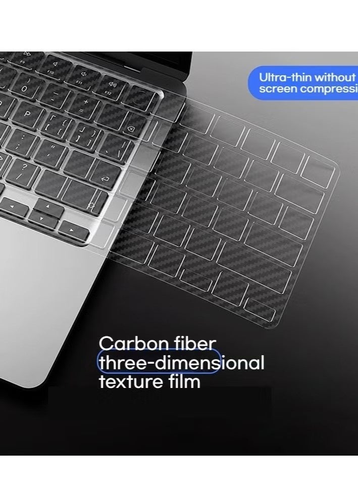 Keyboard Protector for Apple MacBook Pro 13 A2442 & Air 13 A2442 - TPU Carbon Fiber - Image 1