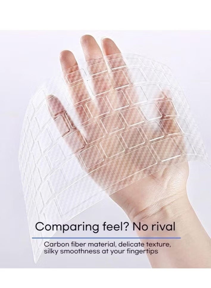 Keyboard Protector for Apple MacBook Pro 13 A2442 & Air 13 A2442 - TPU Carbon Fiber - Image 5