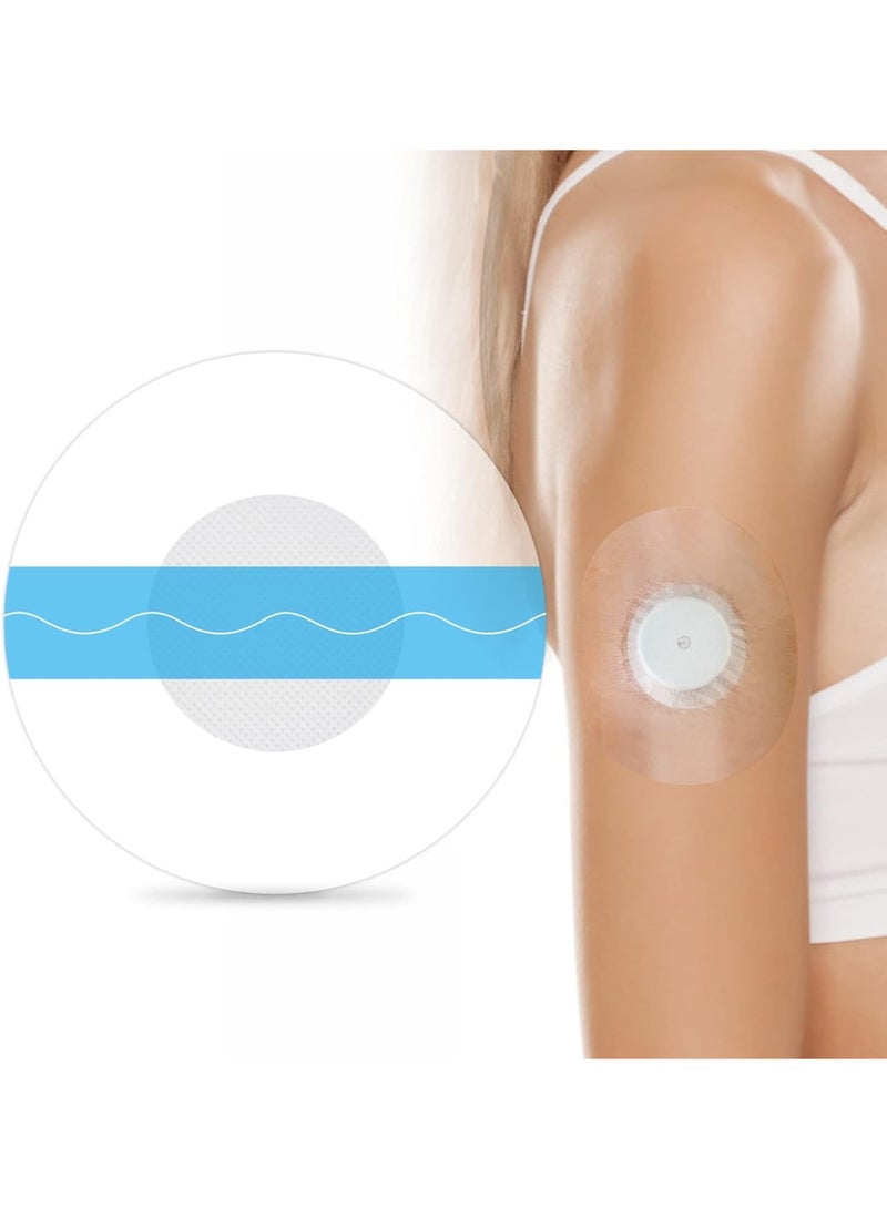 عبوة من 40 رقعة لاصقة طبية خالية من اللاتكس لجهاز فري ستايل ليبر 2/3 - شريط CGM مقطوع مسبقًا بدون غراء في المنتصف، مقاوم للماء وذو قوة التصاق عالية لثبات طويل الأمد - Image 1