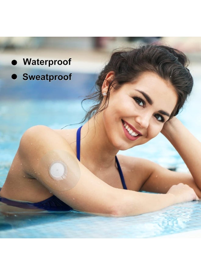 عبوة من 40 رقعة لاصقة طبية خالية من اللاتكس لجهاز فري ستايل ليبر 2/3 - شريط CGM مقطوع مسبقًا بدون غراء في المنتصف، مقاوم للماء وذو قوة التصاق عالية لثبات طويل الأمد - Image 3