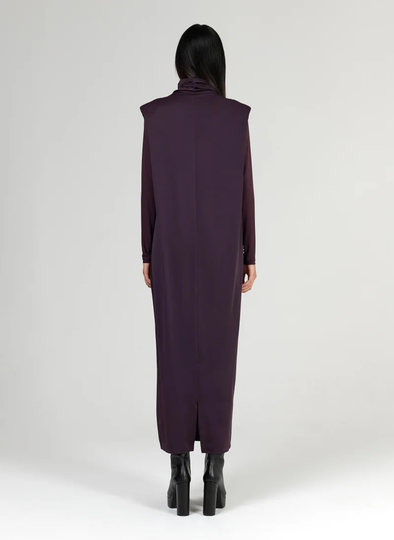 leem High-Neck Maxi Dress