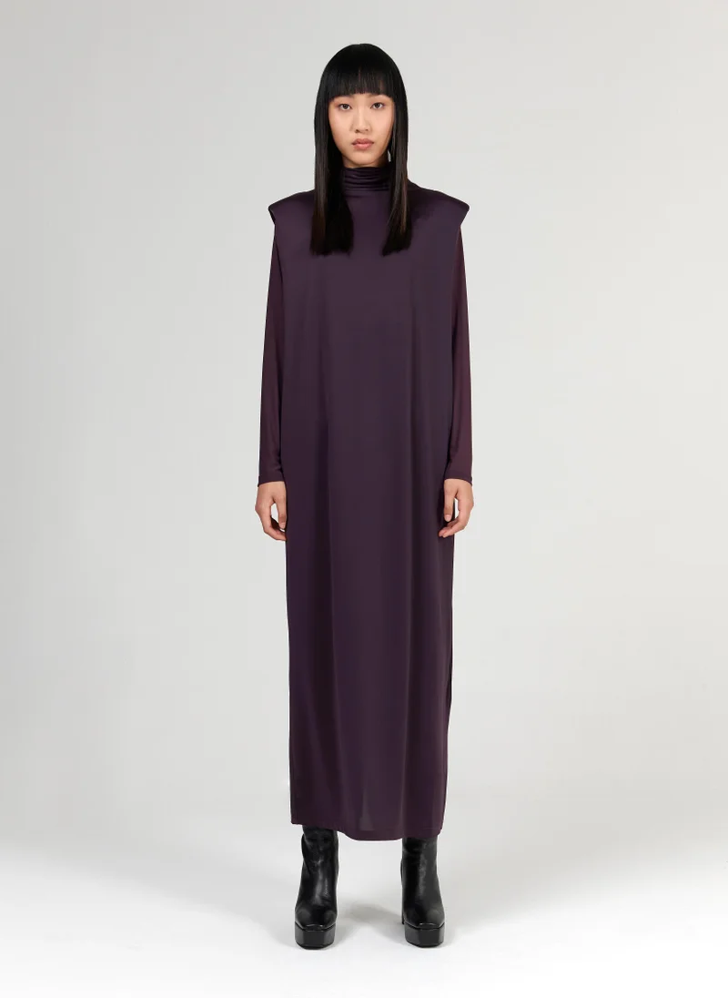 High-Neck Maxi Dress