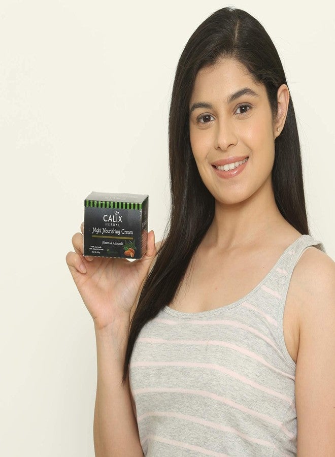 كلاليكس هيربال كريم كاليكس العشبي العضوي والأيورفيدي الليلي المغذي للتحكم في حب الشباب، وبشرة صافية وناعمة وصحية للنساء والرجال من جميع أنواع البشرة - 50 غرام - Image 3