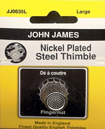 Colonial Needle Nickel Plated Steel Crimp Top Thimble-Large Size 11 - Image 5