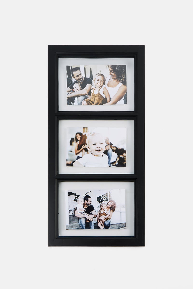 Enchante Accessories 3 Photo Collage Frame, Black  - Image 1