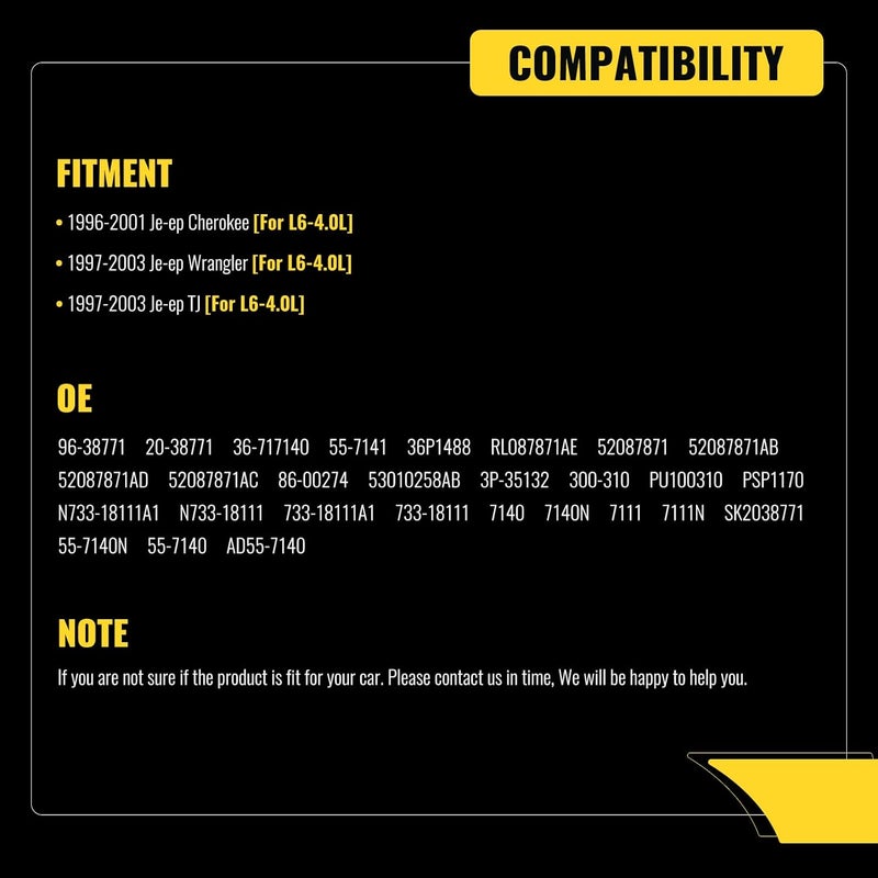 TUCAREST Power Steering Pump 96-38771 for Jeep Cherokee and Wrangler - Image 3