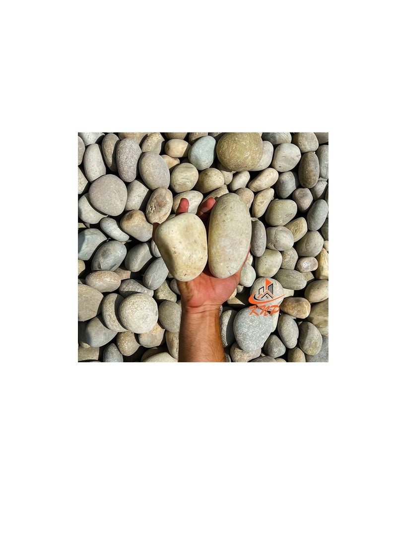 KNP Large River Pebbles Natural Garden Material 20kg - Image 3