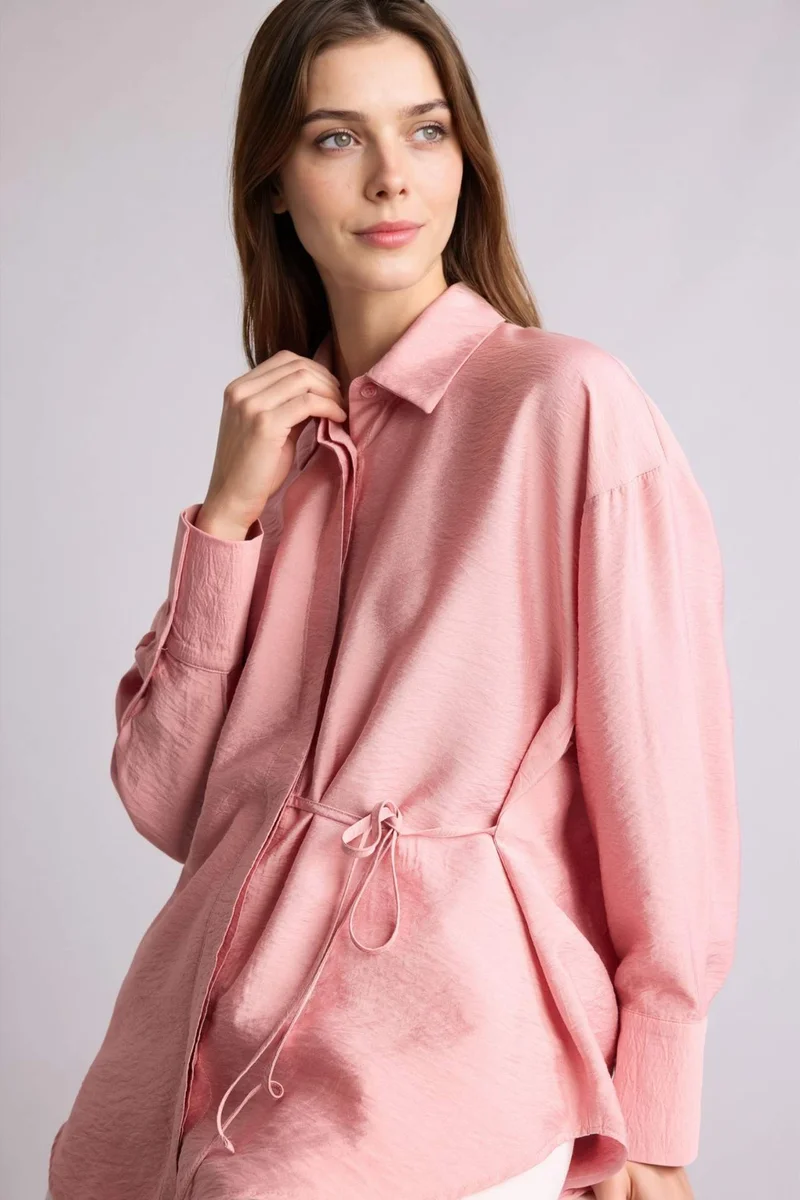 ديفاكتو Regular Fit Long Sleeve Tunic