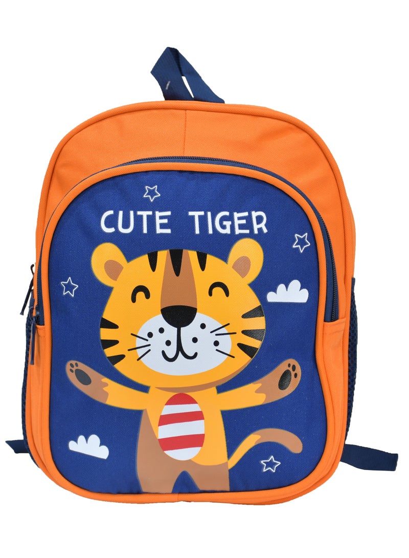 High Quality Nylon School Backpack for boys, Orange  - Image 1