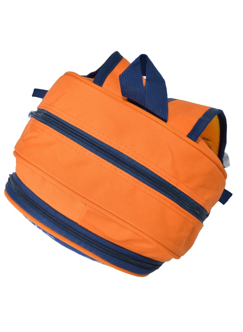High Quality Nylon School Backpack for boys, Orange  - Image 5