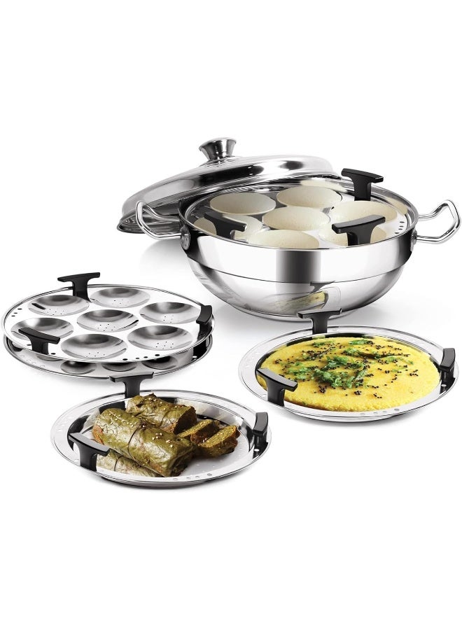 MILTON Pro cook Stainless Steel Multipurpose Kadai with Lid - Image 1