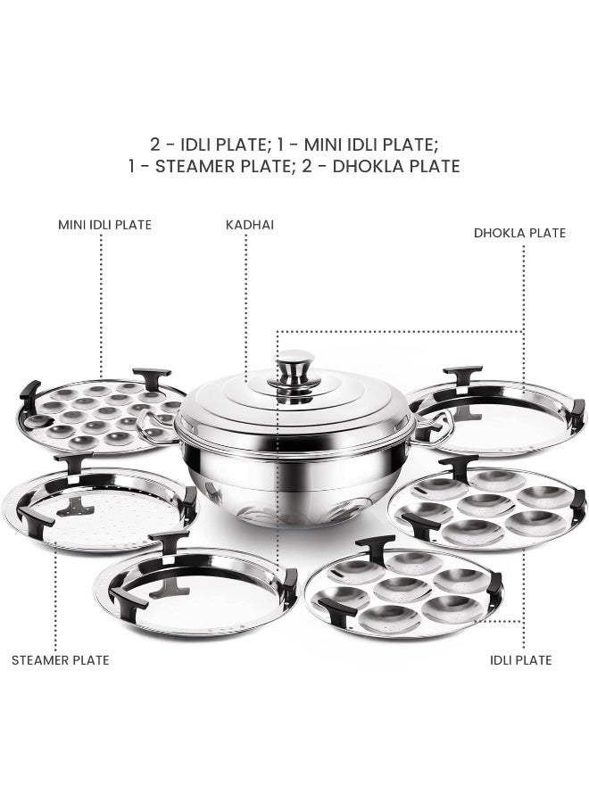 MILTON Pro cook Stainless Steel Multipurpose Kadai with Lid - Image 2