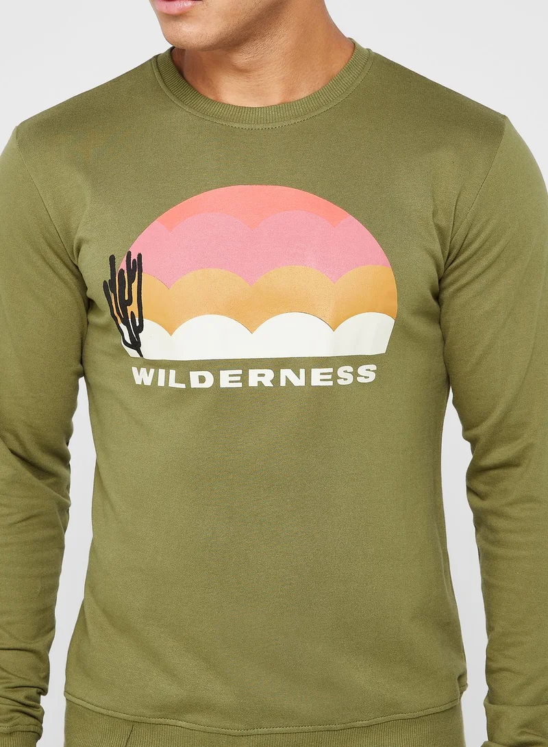 سفنتي فايف Printed Sweatshirts