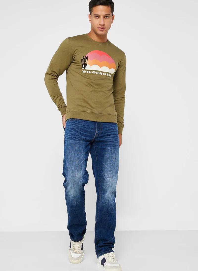 سفنتي فايف Printed Sweatshirts
