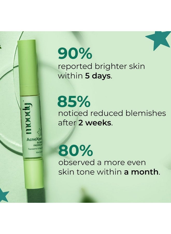 Moody Acnexpert Blemish Fading Pen with Green Tea & Kojic 0.5% | Fades Acne Marks & Blemishes | Dark Spot & Blemish Marks Correcting Gel For Men & Women | For All Skin Type, 10 ml - Image 3