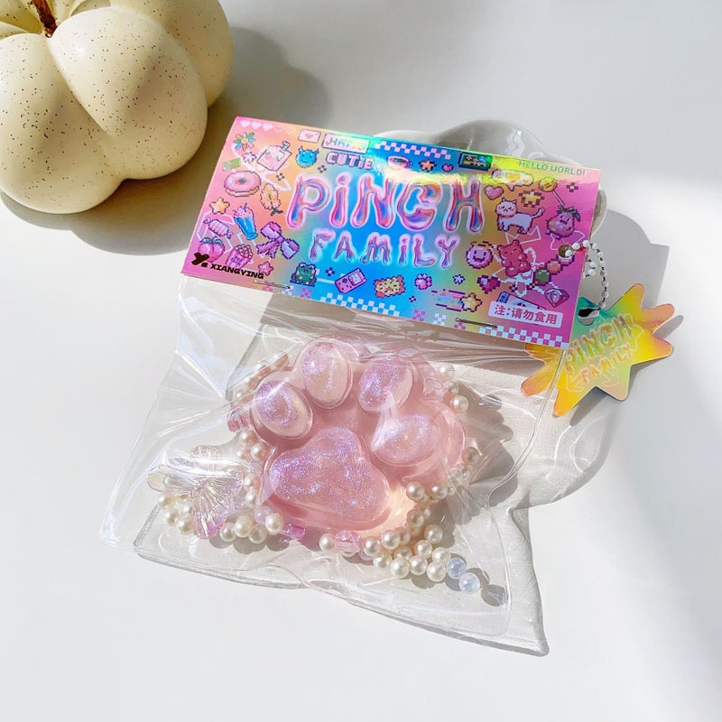 Honey Jar Butter Bear Squishy Toy - Super Soft Stress Relief Cream Clay DIY Fun