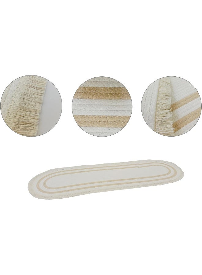 Generic FAB D'COR Mat Outdoor, Rug indoor, Cotton Super Absorbent Thick Bath Mat Rug, Door Mat For Entrance (2 size) (Design 1, 100x40 cm) - Image 2