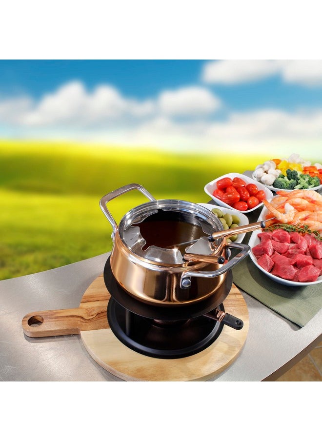 Swissmar Swissmar Peak 10-Piece Copper Plated Stainless Steel Fondue Set  - Image 4