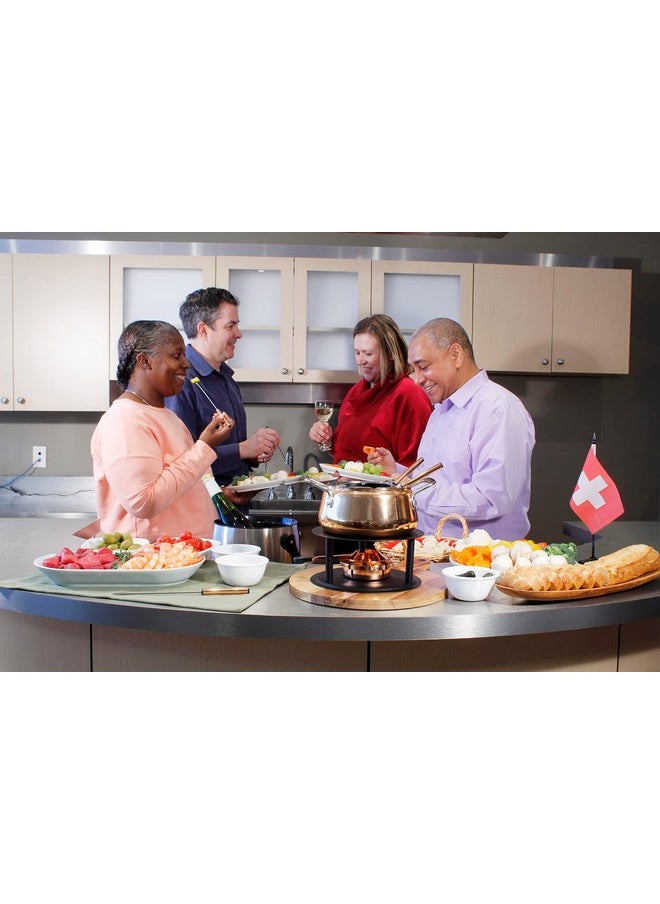 Swissmar Swissmar Peak 10-Piece Copper Plated Stainless Steel Fondue Set  - Image 5
