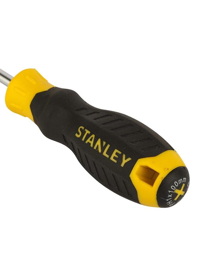 Stanley Cushion Grip Philips Screwdriver Yellow and Black Ph#1 x 100mm  - Image 4