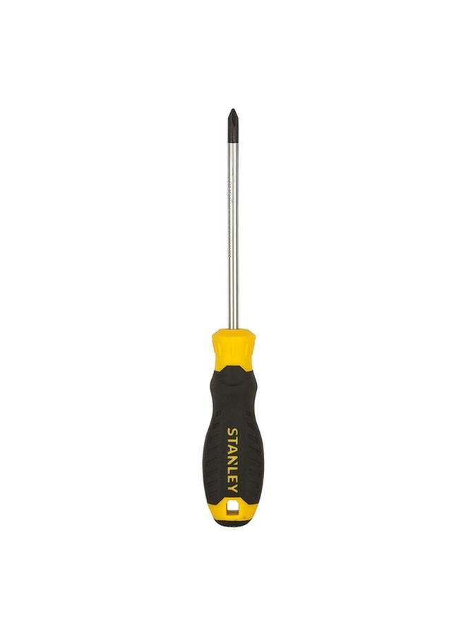 Stanley Cushion Grip Philips Screwdriver Yellow and Black Ph#1 x 100mm  - Image 1