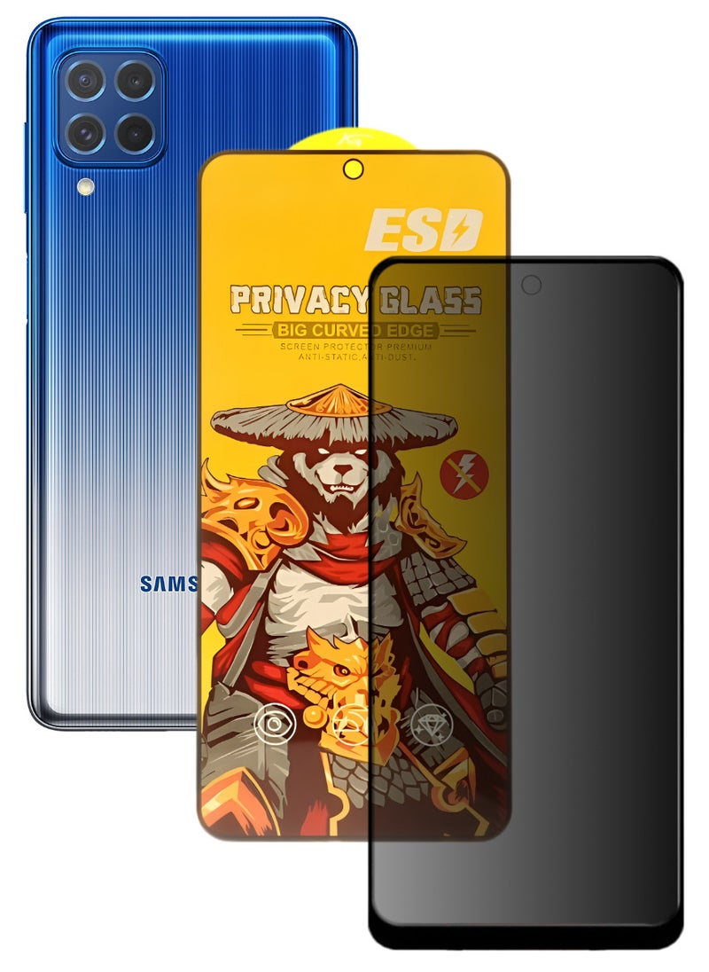 ESD Tempered Dustproof Privacy Glass Screen Protector Compatible For Samsung Galaxy M62 - Image 1