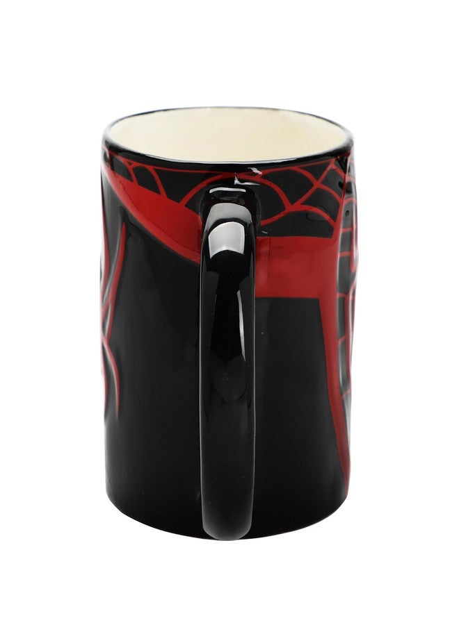 Bioworld Marvel Spider-Man Spiders & Webs 16 Oz Black Ceramic Mug - Image 5