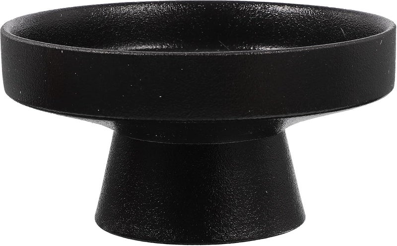 DOITOOL Ceramic Footed Bowl  5 inch Decorative Pedestal Bowl Fruit Bowl Fruit Tray Dessert Display Stand Serving Dishes for Home Kitchen Counter Centerpiece Table Decor  Black - Image 1