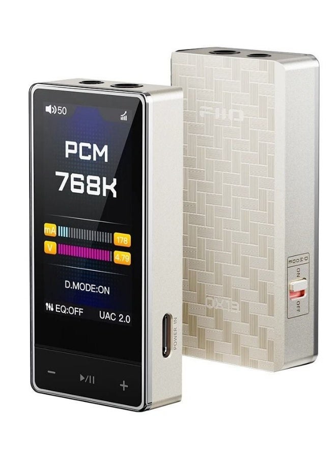 FiiO Qx13 Portable DAC Headphone Amplifier, Golden - Image 5
