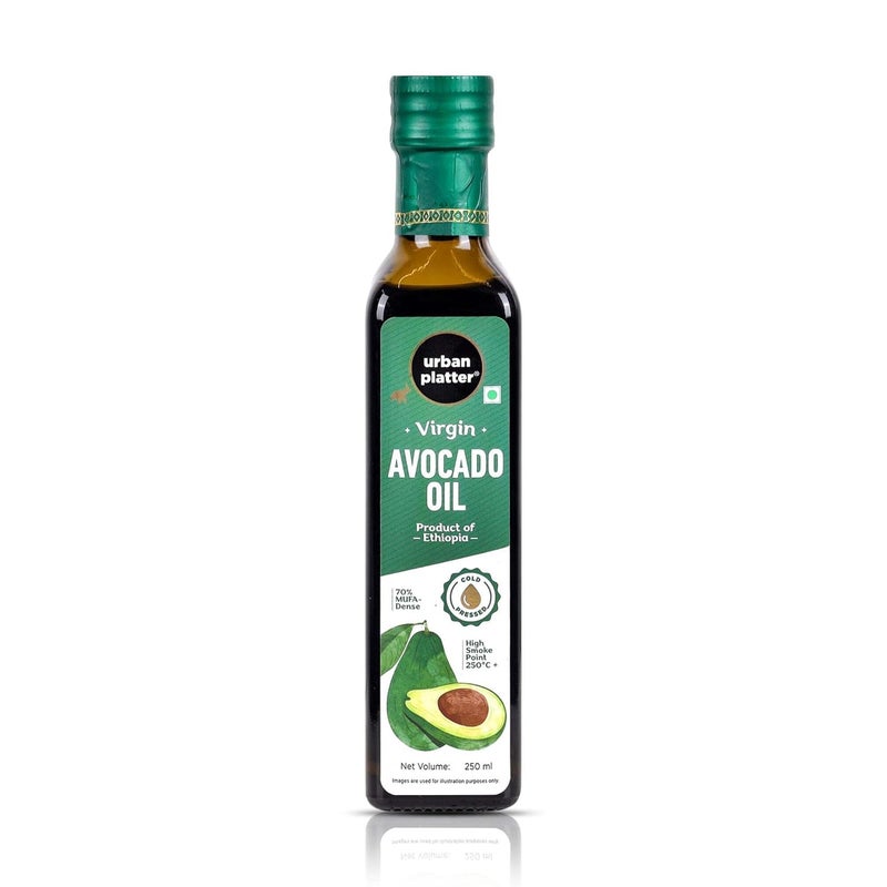 Urban Platter Virgin Avocado Oil 250ml Cold Pressed High Smoke Point 70 MUFA - Image 1