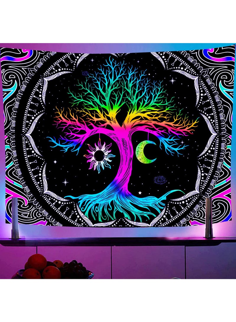 Y&D Wall Purple Light Decorative Cloth Hanging Cloth Tapestries Room Background Cloth Tapestries Wall Hanging-LS-FGD0195*73cm - Image 1