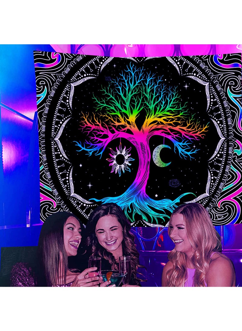 Y&D Wall Purple Light Decorative Cloth Hanging Cloth Tapestries Room Background Cloth Tapestries Wall Hanging-LS-FGD0195*73cm - Image 4
