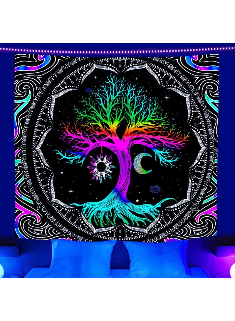 Y&D Wall Purple Light Decorative Cloth Hanging Cloth Tapestries Room Background Cloth Tapestries Wall Hanging-LS-FGD0195*73cm - Image 5