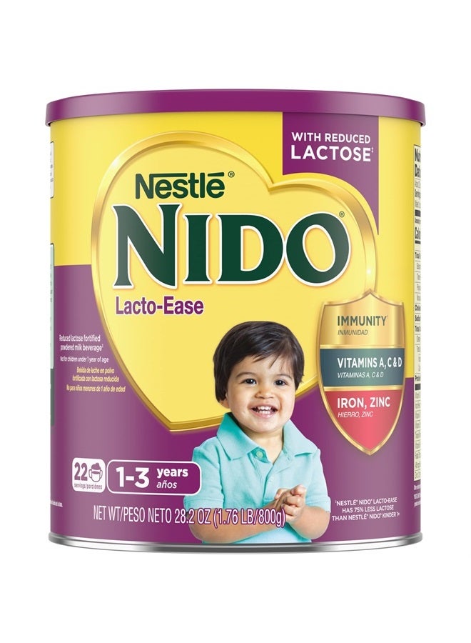 Nido Nestle NIDO Lacto-Ease Toddler Powdered Milk Beverage - 28.2 Oz Canister - Toddler Drink Mix - Image 1