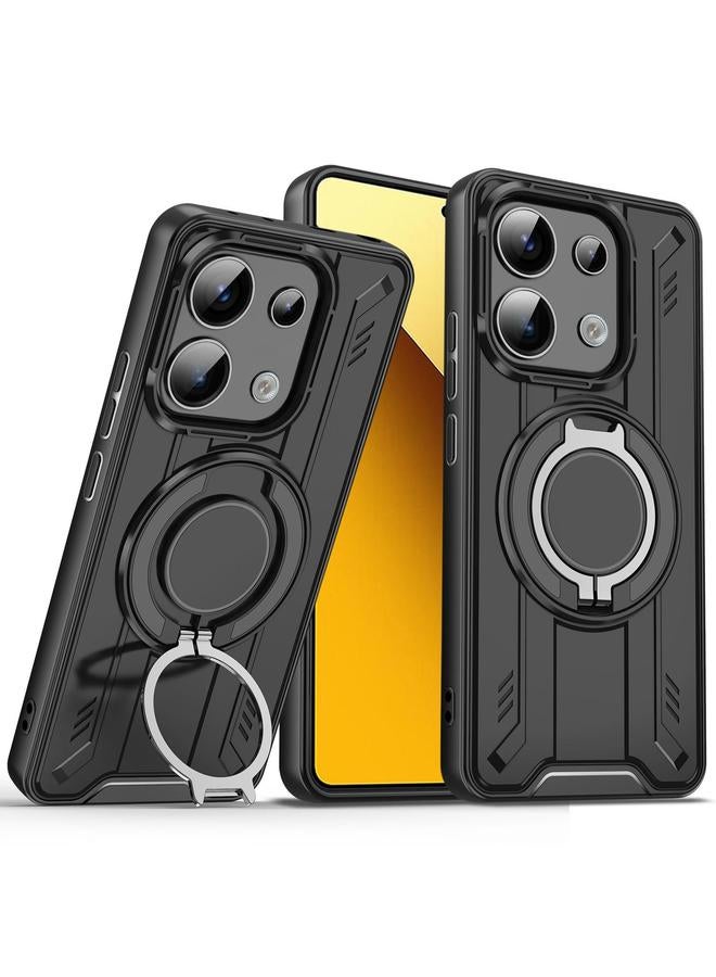 اس-توب جراب لهاتف Redmi Note 13 5G مزود بحلقة دوارة وحامل مغناطيسي MagSafe - Image 1