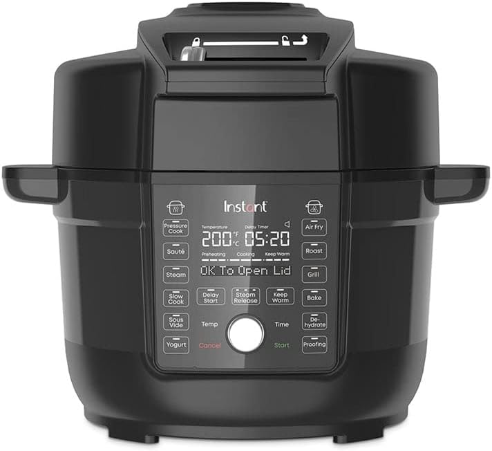 Instant Pot DUO Crisp, 1500W, 6.2L with Ultimate Lid Air Fryer + Multi-Cooker, Pressure Cooker, Slow Cooker, Steamer, Grill, Sauté pan, Sous Vide, 2 Years Manufacturer's Warranty - Image 1