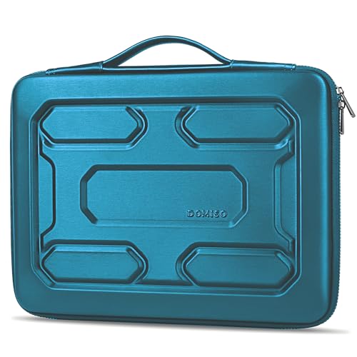 DOMISO 17.3 inch Laptop Sleeve with Handle Shockproof Waterproof EVA Protective Case for 17.3" ZBook Fury 17.3 G8/MSI GS73VR Stealth Pro/HP Envy 17.3/LG Gram 17.3"/ROG Strix GL702VS, Teal - Image 1