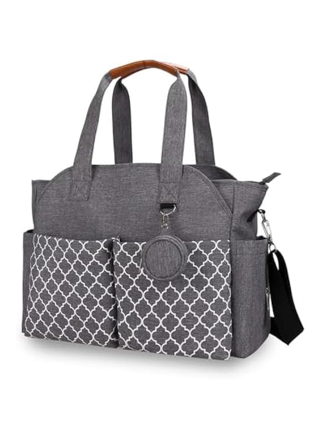 Gonice Diaper Bag Tote,Baby Diaper Bag Backpack - Multifunction Travel Back Pack Large Maternity Nappy Bag Baby Changing Bags with Stroller Straps, Waterproof  - Image 1